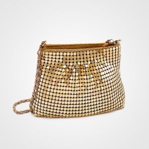 Bolsa Golden alça corrente