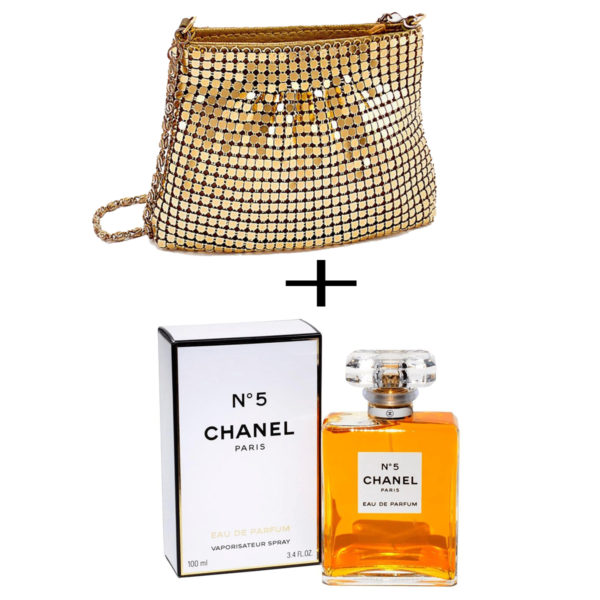 Kit Bolsa + Perfume Chanel nº 5